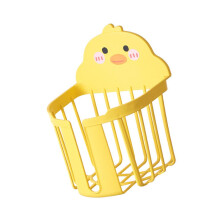 Cute Duck Wall Mount Tissue Roll Basket PP Waterproof Toilet Paper Holder