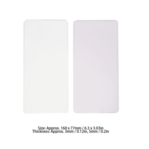 Acrylic Embossing Machine Plates 160x77mm 3mm/5mm Thickness 1