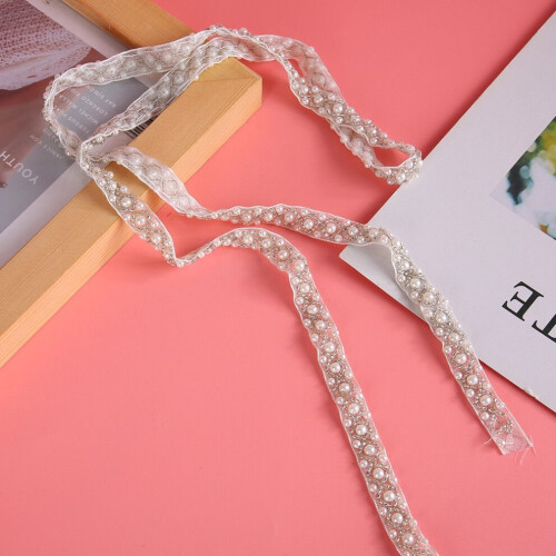 1 Yard DIY Handgefertigtes Spitzenperlenband 1