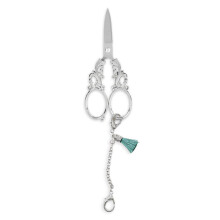 Tragbares Set mit Vintage-Stickschere aus Edelstahl
