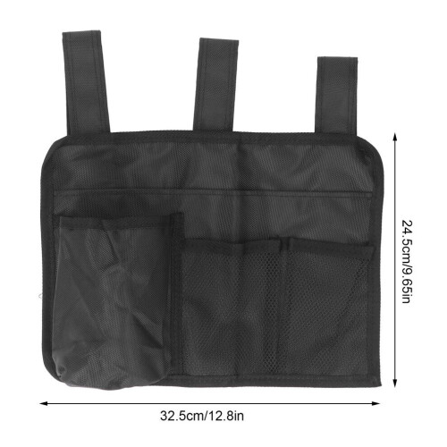 Multi Pocket Bedside Storage Organizer 32.5 x 24.5cm Nylon Space Saver 1