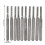 10pcs 2mm Cemented Carbide End Mill Engraving Bits Carving Drill SMT/CNC/PCB HOT 2