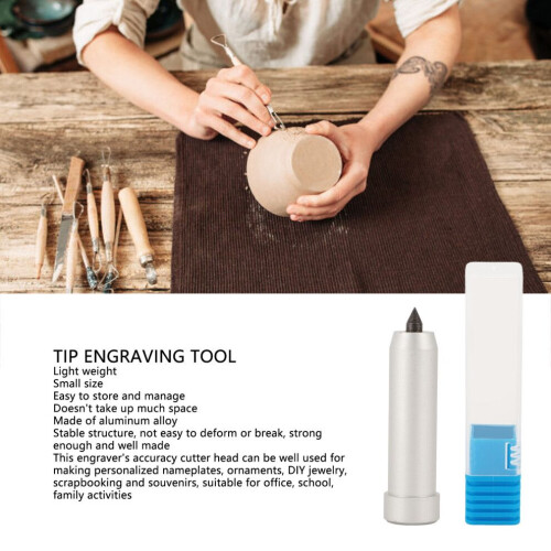 Precisionsgraveringsspets för Cricut Maker & Explore, kort aluminiumlegering 2