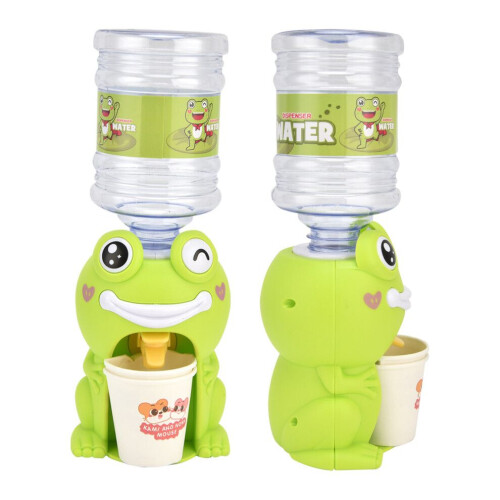Söt Grön Groda Mini Vattendispenser för Barn, 13x7,5cm 2