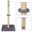 Arranha-cão - Springos - 75 cm - Cinza - Poste de arranhar em sisal - Bola suspensa 3