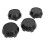 Centrumkåpor för bilar, 4-pack, 60 mm, kolfiber, universal passform 1