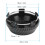 Centrumkåpor för bilar, 4-pack, 60 mm, kolfiber, universal passform 2