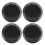Centrumkåpor för bilar, 4-pack, 60 mm, kolfiber, universal passform 3