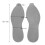 Non Slip Rubber Shoe Sole V Pattern Repair Patch Size 41‑44 Gray 2