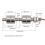 100mm Dual Ball Float Switch Water Level Controller 0-220V Stainless Steel 2