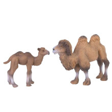 2 pcs Camel Animal Models Miniature Home Decor Kids Educational Toys 3.9 inch