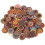 100 botones de madera vintage con patrones mixtos con 2 2