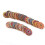 100 botones de madera vintage con patrones mixtos con 2 4