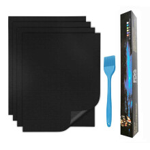 Outdoor Grill Mat, Non-Stick & Reusable, Heavy Duty BBQ Baking Mat with Smooth Surface, Heat Resistance for Gas, Charcoal, Electric Grills, Easy t