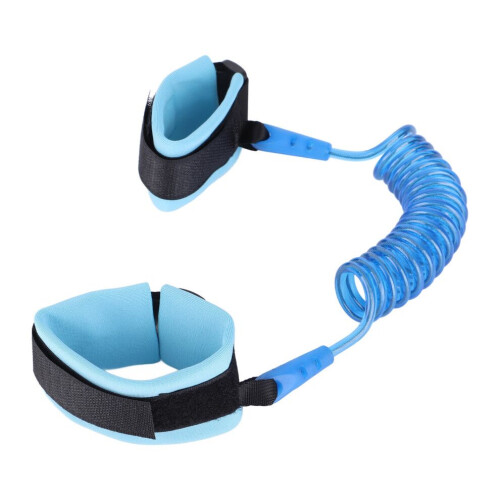 Barn Anti-Lost Handledsrep Elastisk Säkerhetslänk - Slitstark Blå, 150cm 2