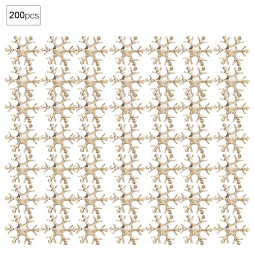 200 st snöflingor konfetti non-woven tyg 1