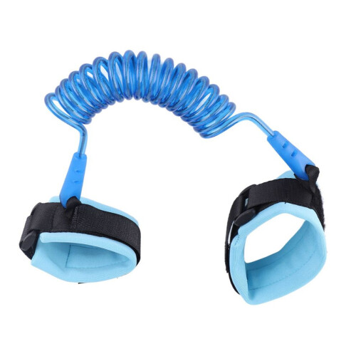 Barn Anti-Lost Handledsrep Elastisk Säkerhetslänk - Slitstark Blå, 150cm 1