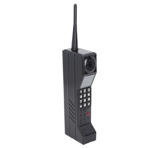 Retro Brick Mobile Phone Simulation Prop for Photography - Black 2
