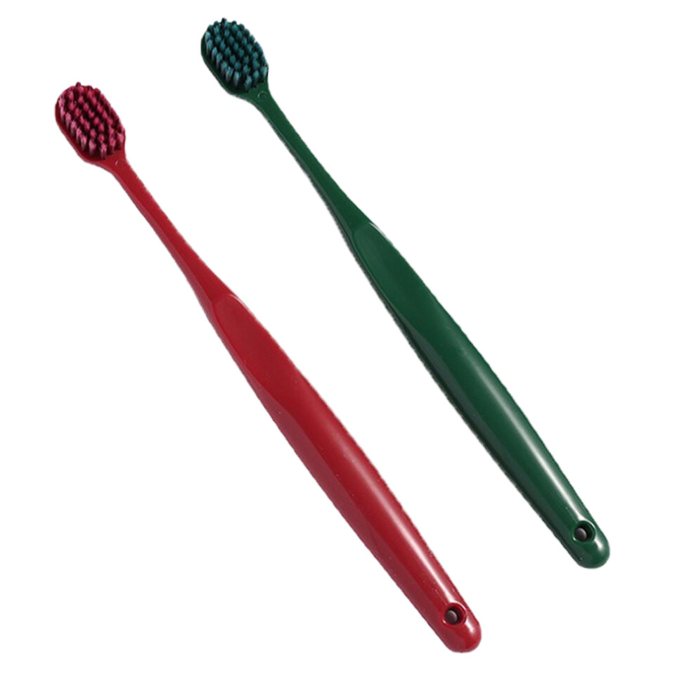 Toothbrush Set For Travel, Deep Cleaning Of Teeth Sulcus And Gumline Gently, Plaque Removal With Gentle On Teeth And Gums, Bristles Are Durable And Re