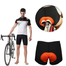 Vadderade cykelbyxor för män, bomull, svart och rosa, storlekar S-XXXL