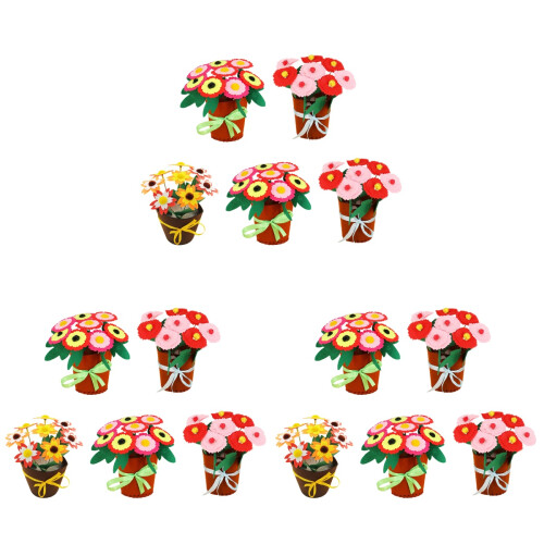 15 Sets -Geweven Bloem Knutselkits Voor Kinderen 1