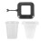Plastic Red Worm Funneled Fish Feeder with Suction Cup Fish Tank 2