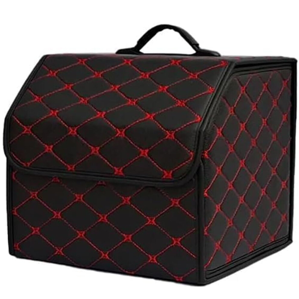 Car Trunk Organizer Box For Buick Regal 20042024 Pu Foldable Waterproof Car Boot Tidy Storage Blackred 9323874273969
