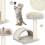 Kratzbaum - Springos - 47 cm - Hängender Ball - Maus - Integrierte Brücke 4