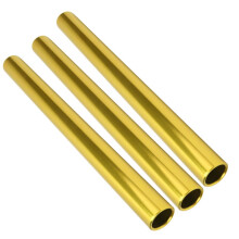 3 Stück Sprint-Staffelstäbe aus Aluminiumlegierung, 29 cm, Gold, Leichtathletik