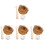 4Sets ABS Mini Baseball Speelgoed Voor Creatieve Mini Huisdecoratie 4