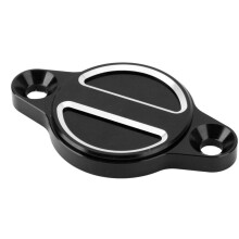 Hochwertiger CNC-gefräster Ölfilterdeckel aus Aluminium für Ducati Multistrada Monster 950-1200, Schwarz