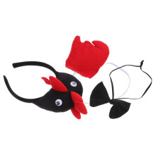 1 Set Osterfeier Zubehör Huhn Kostüm Stirnband Mit Fliege Und