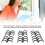 50PCS Black 16mm 3-Ring Comb Binding Spine for A4 Reports 4