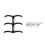 50PCS Black 16mm 3-Ring Comb Binding Spine for A4 Reports 2
