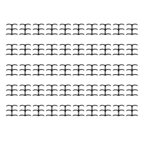 50PCS Black 16mm 3-Ring Comb Binding Spine for A4 Reports 2