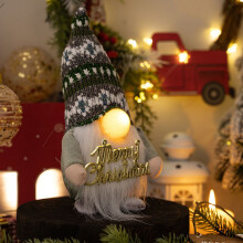 LED Light Santa Gnome Tomte - Freestanding Christmas Home Accent