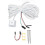 White PC Power Switch Blue Mechanical Key Backlit 13.1ft Cable 2