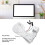 White PC Power Switch Blue Mechanical Key Backlit 13.1ft Cable 3