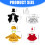 Colorful Celebratory Waterfowl Costume Permanent Polyester-A 4