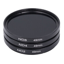 49 mm HD Multi Coated ND-filterset ND2/ND4/ND8 för fotografering