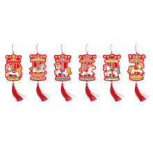 6PCS Chinese Zodiacs Horse Decorations 2026 Gold Foiled-HD176