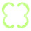 2pcs Green Propeller Guard Protector for Avata 2 Shockproof Impact ABS Bumpers 1