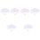 48 Stuks Diy Schilderen Fan Blanke Handventilator Tekenspeelgoed 7