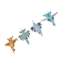 Lifelike Alloy Fighter Model Jet with Interactive Pull Back Design