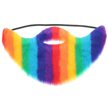 Fake Cosplay Valse Kunstmatige Regenboogbaard