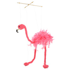 3 Stuks Flamingo Marionet Pluchen Dieren Interactief