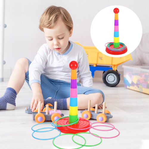 2 Sets Stapelbecher Mit Wurfringe Für Kinder 2