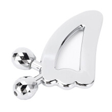 Metal Face Roller Massager Zinc Alloy Gua Sha Face Lift Skin Tool