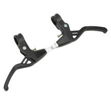 2 Stück schwarze Fahrradbremshebel aus Aluminiumlegierung für Mountainbikes und Falträder