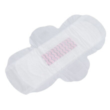 Serviettes hygiéniques féminines régulières 245 mm avec ailettes, en coton, pour les règles de jour